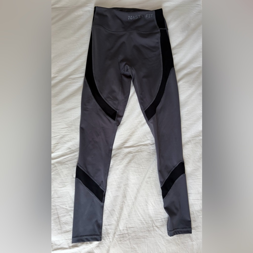 Nasty Fit Gray and Black Leggings